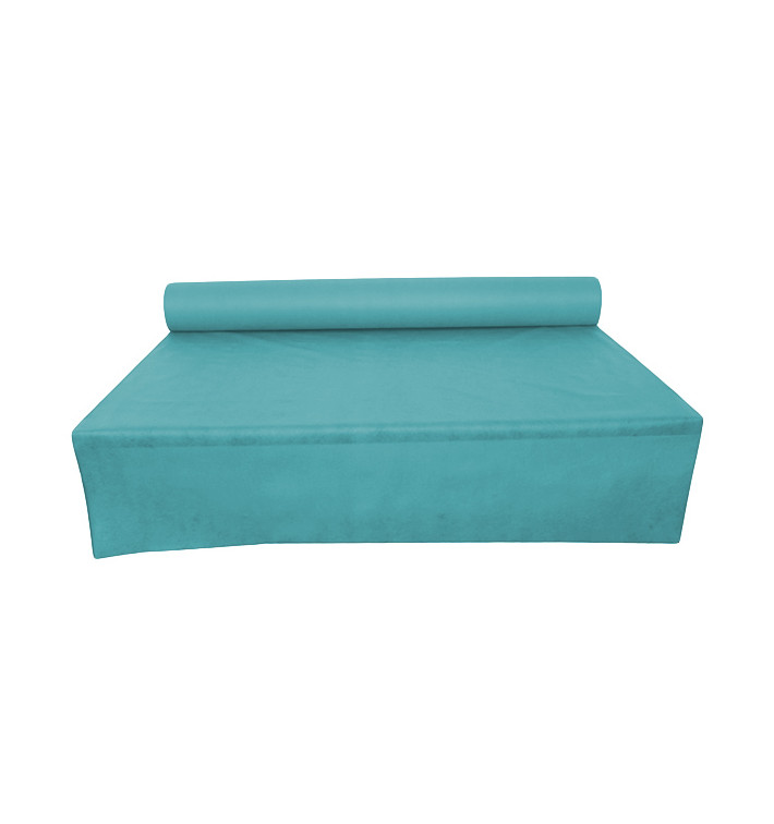Tovaglia Rotolo Non Tessuto Turchese 1,2x50m 50g (6 Pezzi) Tovaglia Rotolo Non Tessuto Turchese 1,2x50m 50g (6 Pezzi)