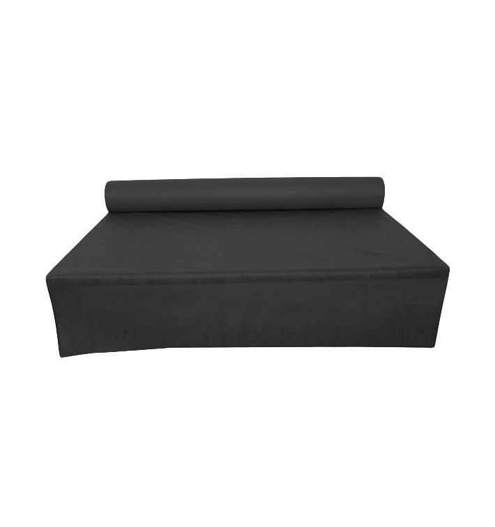 Tovaglia Rotolo Non Tessuto Nero 1,2x50m 50g (1 Pezzo) Tovaglia Rotolo Non Tessuto Nero 1,2x50m 50g (1 Pezzo)