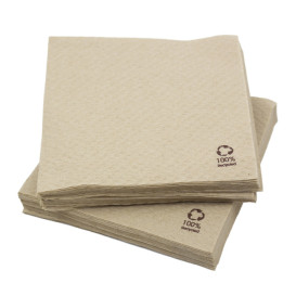 Tovagliolo di Carta Ecologico Goffrato 30x30cm 1C (100 Pezzi)