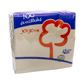 Tovagliolo di Carta Eco "Recycled" 33x33cm 1V (100 Pezzi)