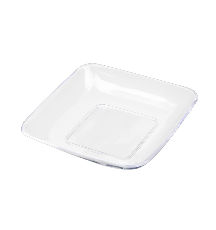 Vassoio Plastica Rettangolare Degustazione Trasparente 6x6x1 cm (50 Pezzi) Vassoio Plastica Rettangolare Degustazione Trasparente 6x6x1 cm (50 Pezzi)