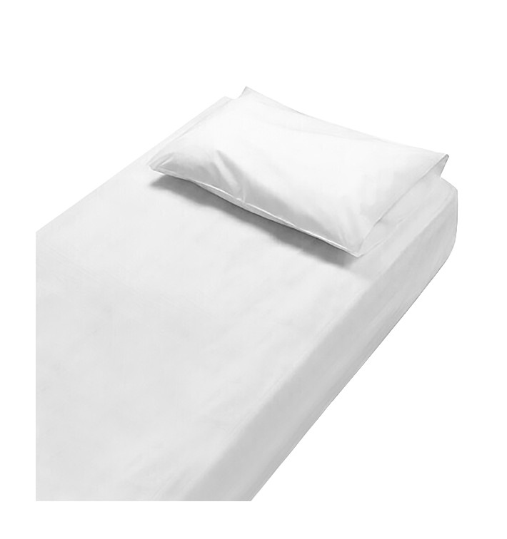 Kit Coprimaterasso + Cuscino in TNT 130x230cm Bianco (100 Pezzi) Kit Coprimaterasso + Cuscino in TNT 130x230cm Bianco (100 Pezzi)