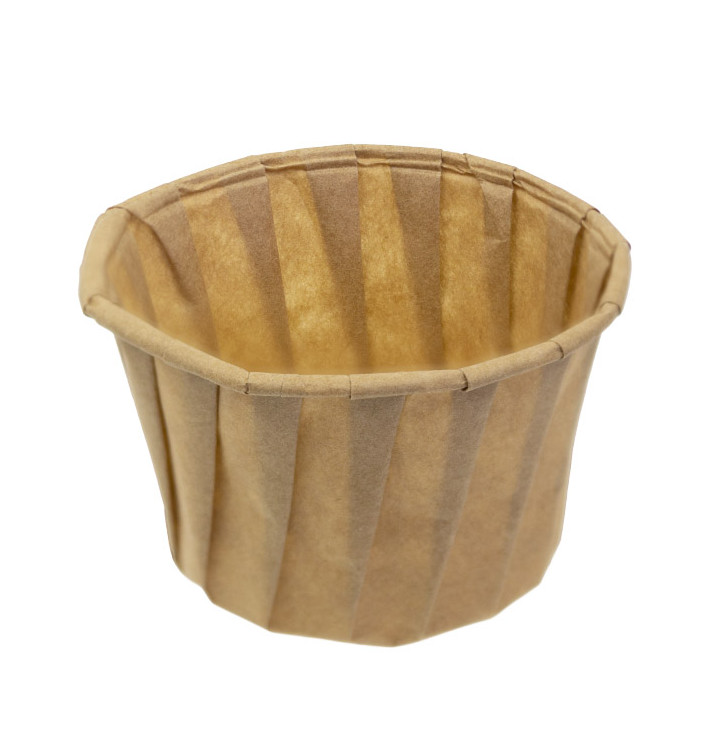 Contenitori di Carta Plisato Kraft di 120ml (5000 Pezzi) Contenitori di Carta Plisato Kraft di 120ml (5000 Pezzi)