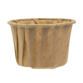 Contenitori di Carta Plisato Kraft di 120ml (250 Pezzi)
