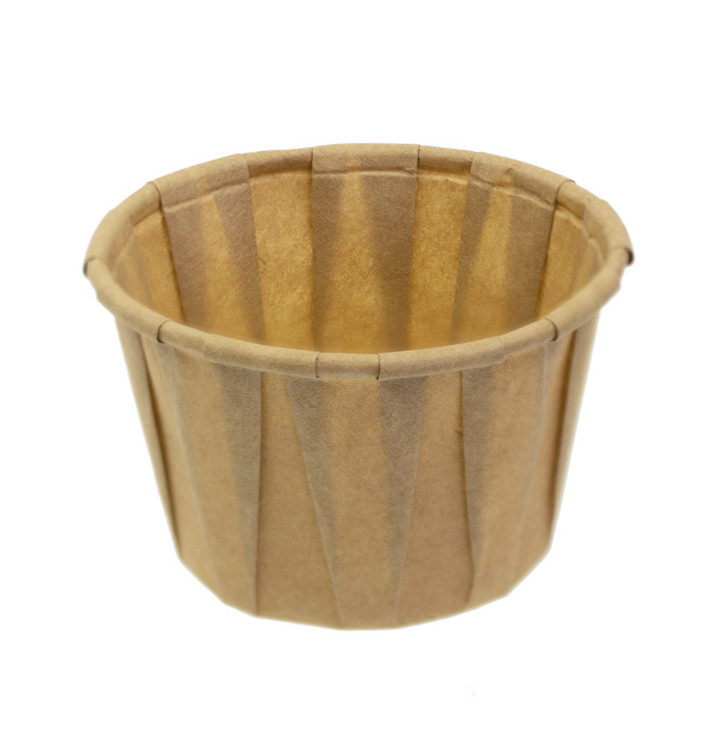 Contenitori di Carta Plisato Kraft di 60ml (250 Pezzi) Contenitori di Carta Plisato Kraft di 60ml (250 Pezzi)