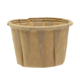 Contenitori di Carta Plisato Kraft di 30ml (250 Pezzi)