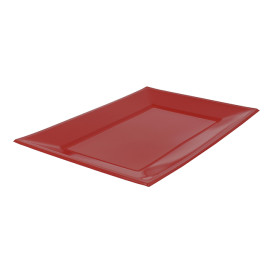 Vassoio Plastica Rosso 330x225mm (25 Pezzi)