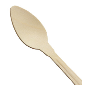 Cucchiaino di Legno per Caffè 120mm (100 Pezzi)