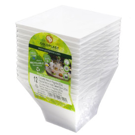 Ciotola Degustazione Pagoda Medium Bianco 200 ml (12 Pezzi)