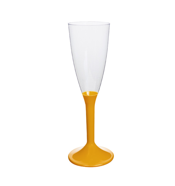 Calice Plastica Flute Gambo Mango 120ml 2P (200 Pezzi) Calice Plastica Flute Gambo Mango 120ml 2P (200 Pezzi)