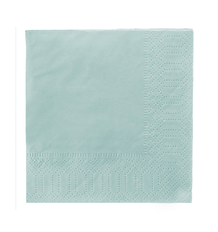 Tovagliolo di Carta 2V 20x20cm Azurro (6000 Pezzi) Tovagliolo di Carta 2V 20x20cm Azurro (6000 Pezzi)