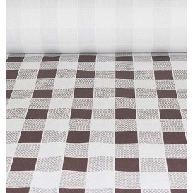 Tovaglia di Carta Rotolo Quadro Marrones 1x100m. 40g (6 Pezzi)