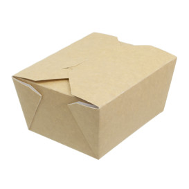 Contenitore di Cibo Kraft 11,8x9x6,3cm (25 Pezzi)