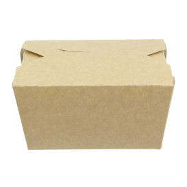 Contenitore di Cibo Kraft 11,8x9x6,3cm (25 Pezzi)