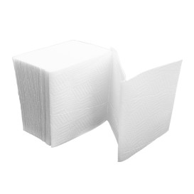 Tovagliolo di Carta Tissue 2V in V Bianco 11x21cm (6.000 Pezzi)