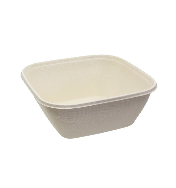 Ciotola Canna da Zucchero 1000ml 170x170x70mm (300 Pezzi) Ciotola Canna da Zucchero 1000ml 170x170x70mm (300 Pezzi)