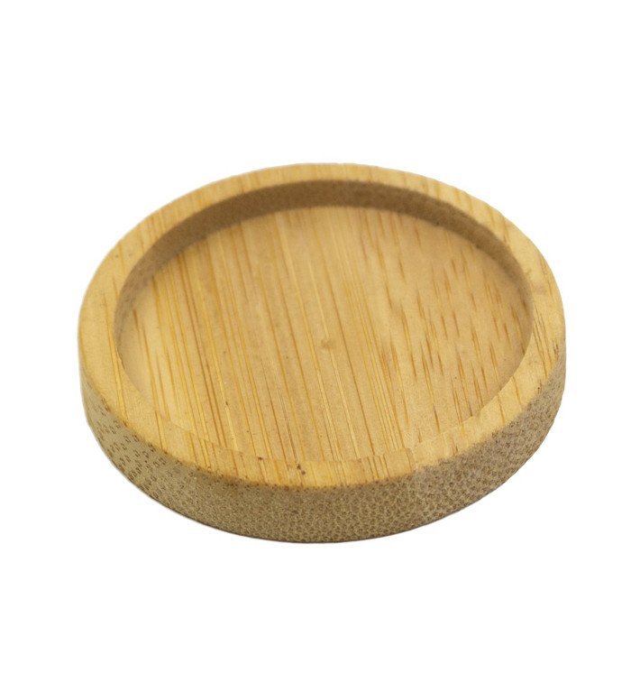 Piatto Rotondi di Bambu Bicolor Ø5cm (24 Pezzi) Piatto Rotondi di Bambu Bicolor Ø5cm (24 Pezzi)