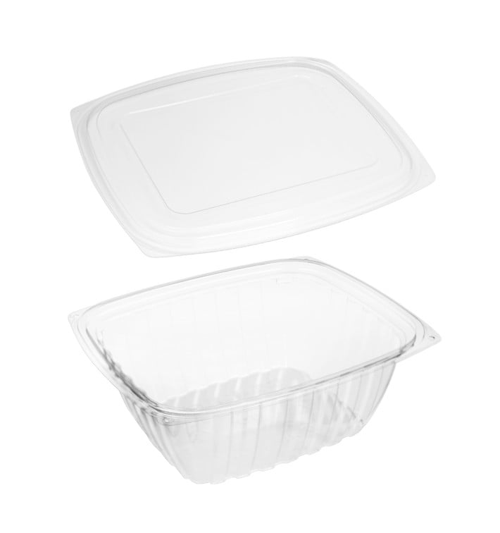 Contenitore Compostabile PLA con Coperchio 940ml (200 Pezzi) Contenitore Compostabile PLA con Coperchio 940ml (200 Pezzi)