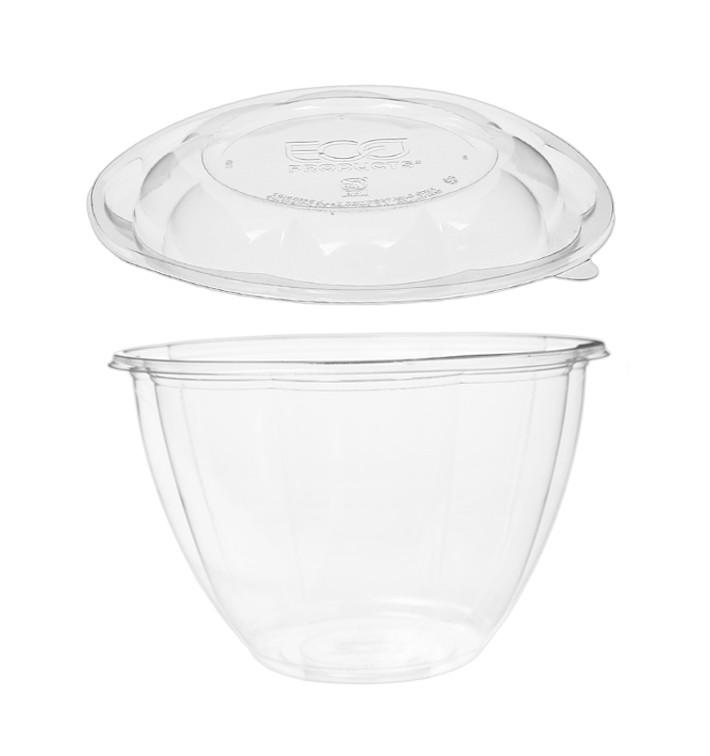 Contenitore con Coperchio PLA 1420ml (50 Pezzi) Contenitore con Coperchio PLA 1420ml (50 Pezzi)