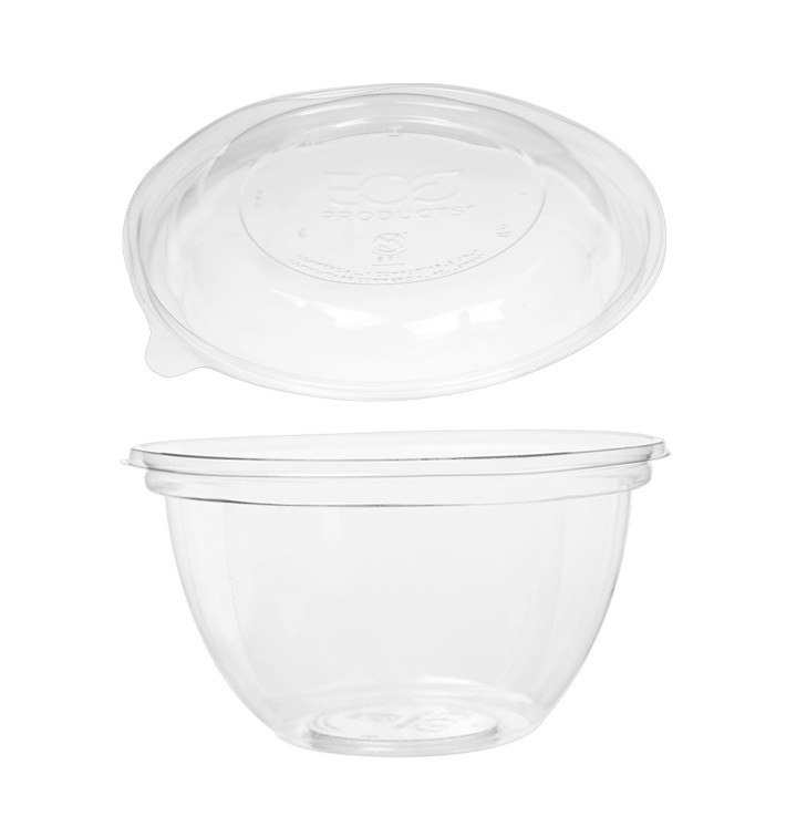 Contenitore con Coperchio PLA 530ml (50 Pezzi) Contenitore con Coperchio PLA 530ml (50 Pezzi)