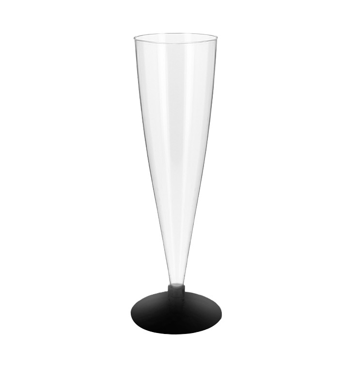 Calice Flute Gambo Nero 150ml 2P (432 Pezzi) Calice Flute Gambo Nero 150ml 2P (432 Pezzi)