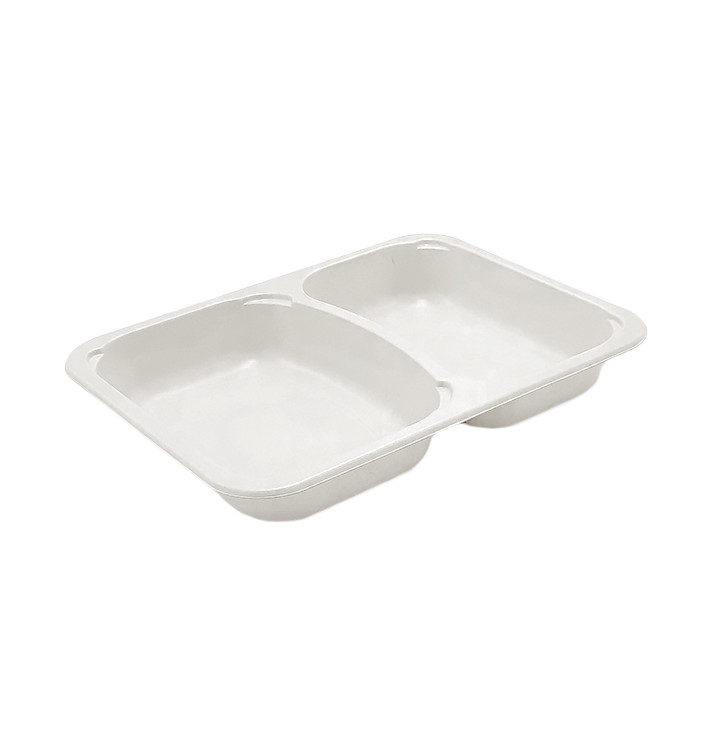 Contenitori Canna da Zucchero PLA 2C 820ml 22,7x17,8x3,2cm (75 Pezzi) Contenitori Canna da Zucchero PLA 2C 820ml 22,7x17,8x3,2cm (75 Pezzi)
