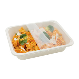 Contenitori Canna da Zucchero PLA 580ml 18,7x13,6x3,6cm (75 Pezzi)