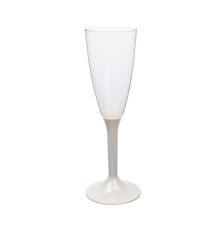 Calice Plastica Flute Gambo Beige 120ml 2P (20 Pezzi) Calice Plastica Flute Gambo Beige 120ml 2P (20 Pezzi)