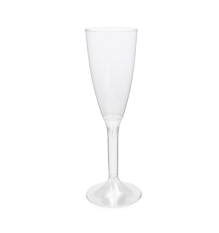 Calice Plastica Flute Gambo Transparente 120ml 2P (200 Pezzi) Calice Plastica Flute Gambo Transparente 120ml 2P (200 Pezzi)