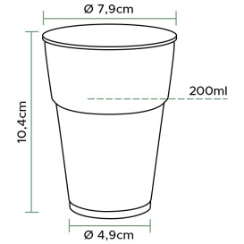 Bicchiere Plastica PS Trasparente 200 ml (1.000 Pezzi)