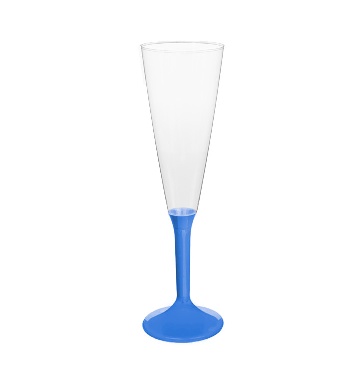 Calice Plastica Flute Gambo Blu Mediterraneo 160ml 2P (200 Pezzi) Calice Plastica Flute Gambo Blu Mediterraneo 160ml 2P (200 Pezzi)