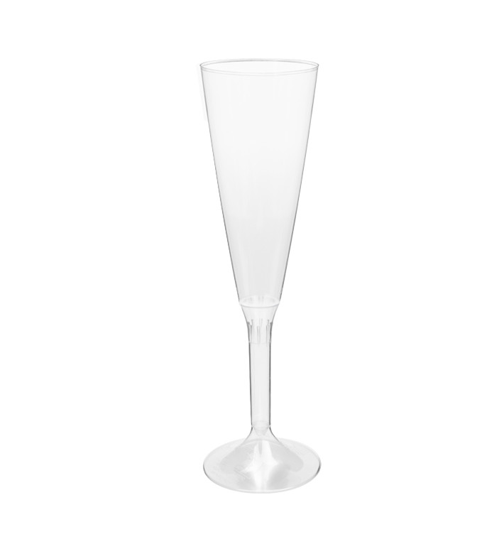 Calice Plastica Flute Gambo Transparente 160ml 2P (200 Pezzi) Calice Plastica Flute Gambo Transparente 160ml 2P (200 Pezzi)