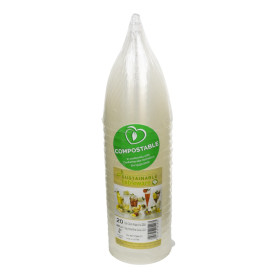 Calice PLA Biodegradabile Trasparente 200ml 2P (20 Pezzi)