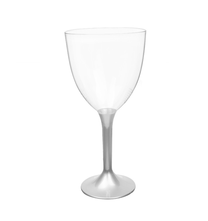 Calice Plastica Vino Gambo Grigio 300ml 2P (20 Pezzi) Calice Plastica Vino Gambo Grigio 300ml 2P (20 Pezzi)