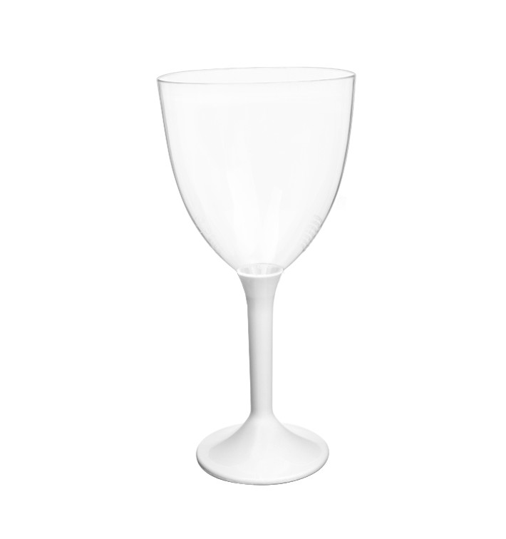 Calice Plastica Vino Gambo Bianco 300ml 2P (200 Pezzi) Calice Plastica Vino Gambo Bianco 300ml 2P (200 Pezzi)