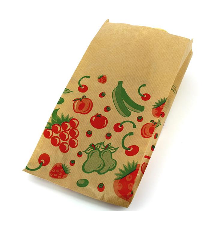 Sacchetto di Carta per Frutta 14+7x28cm (100 Pezzi) Sacchetto di Carta per Frutta 14+7x28cm (100 Pezzi)