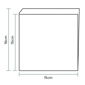 Sacchetto di Carta Antigrasso 15x15cm (3.000 Pezzi)