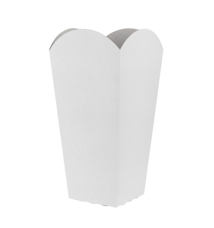 Scatola Pop Corn Piccolo Bianca 45gr 6,5x8,5x15cm (25 Pezzi) Scatola Pop Corn Piccolo Bianca 45gr 6,5x8,5x15cm (25 Pezzi)