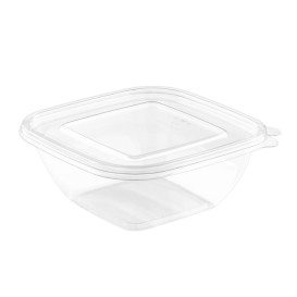 Coperchino Piatto di Plastica Ciotola PET 175x175mm (50 Pezzi)