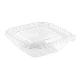 Coperchino Piatto di Plastica Ciotola PET 175x175mm (50 Pezzi)