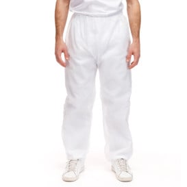 Pantalone Industriale in TNT di PP Bianco 30gr. (1 Pezzo)