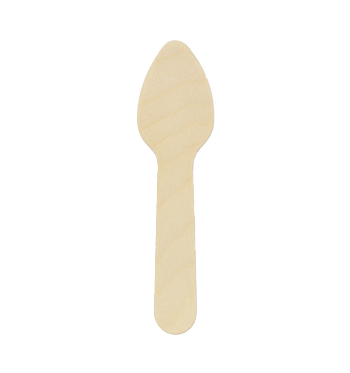 Mini Cucchiaio di Legno 7,5cm (100 Pezzi) Mini Cucchiaio di Legno 7,5cm (100 Pezzi)