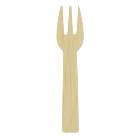 Mini-forchetta di Bambu 7,5cm (50 Pezzi)