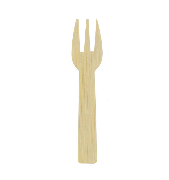 Mini-forchetta di Bambu 7,5cm (50 Pezzi) Mini-forchetta di Bambu 7,5cm (50 Pezzi)