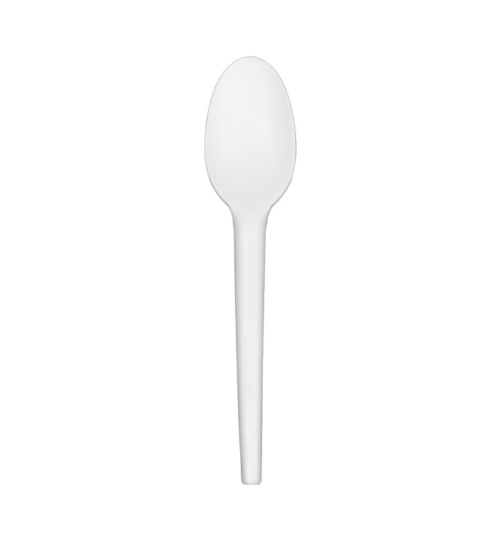 Cucchiaio Biodegradabile CPLA Bianco 16,5cm (1.000 Pezzi) Cucchiaio Biodegradabile CPLA Bianco 16,5cm (1.000 Pezzi)