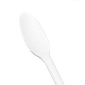 Cucchiaio Biodegradabile CPLA Bianco 16,5cm (1.000 Pezzi)