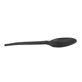 Cucchiaio Biodegradabile CPLA Nero 16,5cm (25 Pezzi)