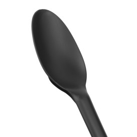 Cucchiaio Biodegradabile CPLA Nero 16,5cm (25 Pezzi)