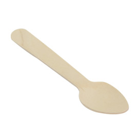 Mini Cucchiaio di Legno Imbustate 11m (25 Pezzi)