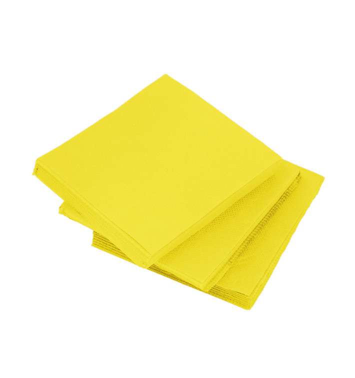 Tovagliolo di Carta micro-point Giallo 20x20cm (3.240 Pezzi) Tovagliolo di Carta micro-point Giallo 20x20cm (3.240 Pezzi)